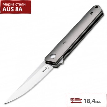 Нож BOKER KWAIKEN MINI FLIPPER TITAN BK01BO290 Нож BOKER KWAIKEN MINI FLIPPER TITAN BK01BO290
